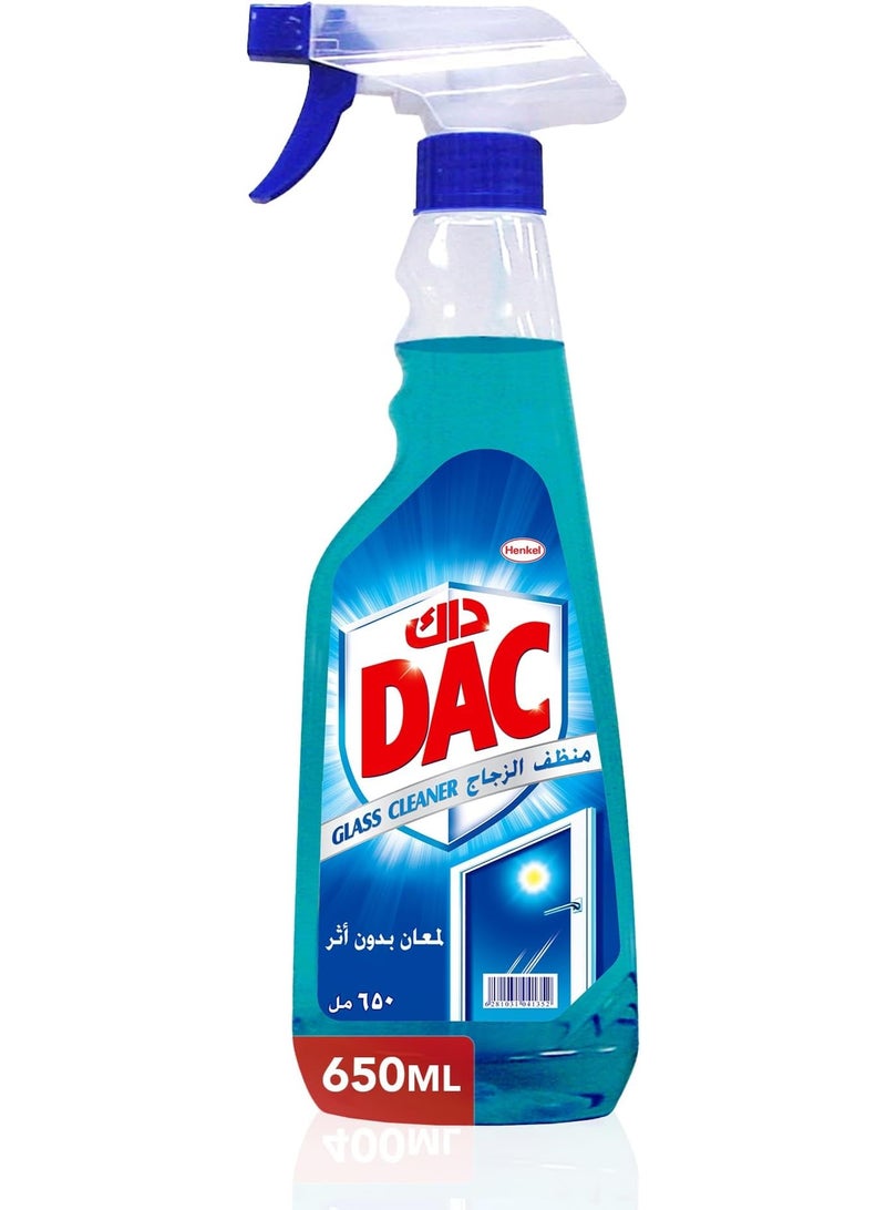 داك بخاخ منظف الزجاج DAC – 650 مل (عبوة من 12) | لمعان بدون خطوط للنوافذ والمرايا - Image 1